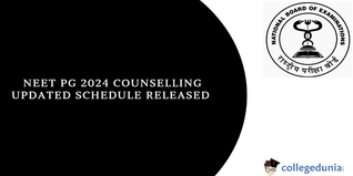 NEET PG 2024 Counselling: Revised Schedule Released After Percentile Reduction